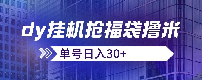 抖音抢福袋/抢红包脚本，只要号多放着一天抢个30+没问题的【揭秘】-林文副业站