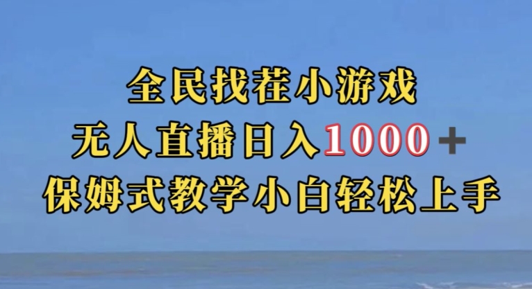 全民找茬小游戏直播玩法，抖音爆火直播玩法，日入1000+-林文副业站
