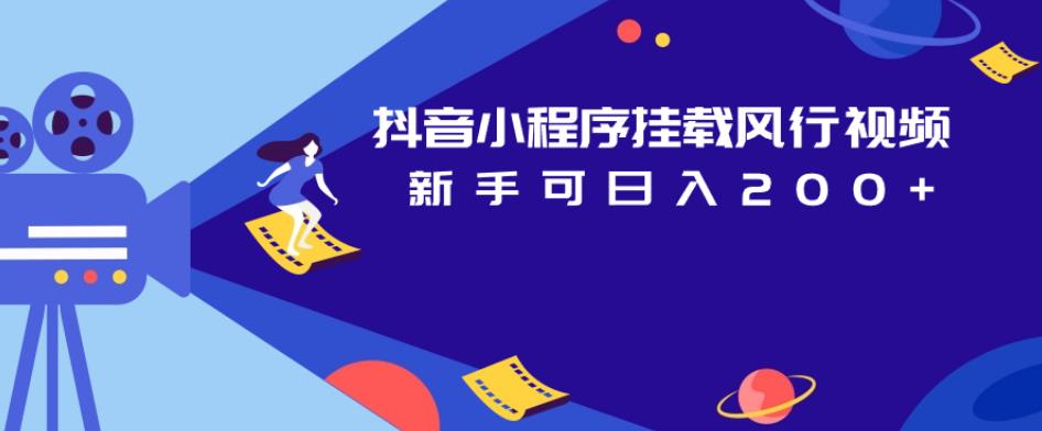 抖音小程序挂载风行视频，新手可日入200+-林文副业站