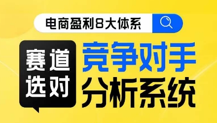 电商盈利8大体系·赛道选对，​竞争对手分析系统线上课-林文副业站