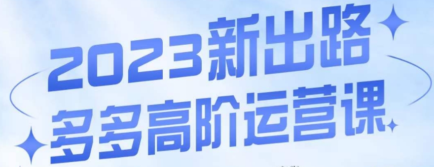 大炮·多多高阶运营课，3大玩法助力打造爆款，实操玩法直接亮出干货-林文副业站