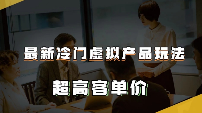 最新冷门虚拟产品玩法，超高客单价，月入2-3万＋【揭秘】-林文副业站