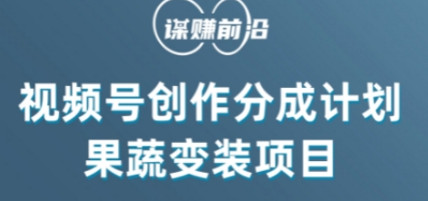 视频号创作分成计划水果蔬菜变装玩法，借助AI变现-林文副业站