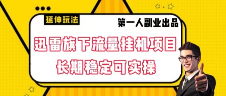 迅雷旗下流量挂机项目，长期稳定可实操【揭秘】-林文副业站
