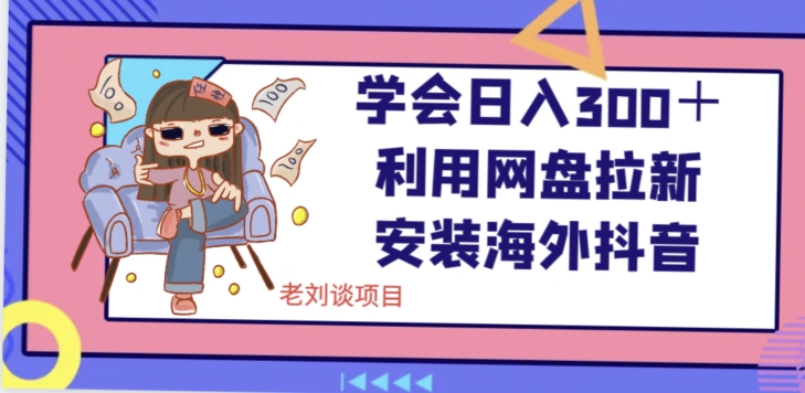 学会日入300＋，利用网盘拉新安装海外抖音保姆级教学【揭秘】-林文副业站