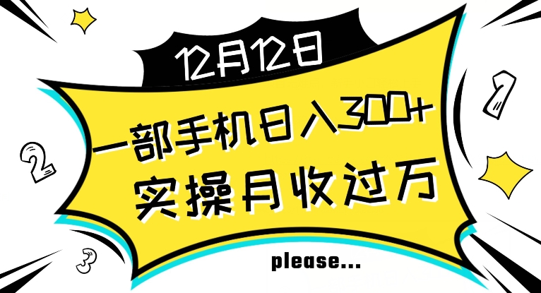 【全网变现首发】新手实操单号日入500+，渠道收益稳定，项目可批量放大【揭秘】-林文副业站