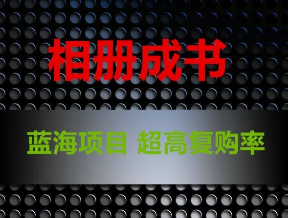 相册成书，蓝海项目，认真操作月入过万【揭秘】-林文副业站