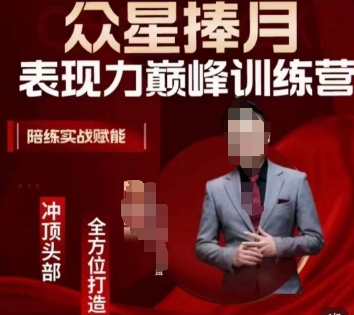 众星捧月表现力巅峰训练营，全方位打造，陪练实战赋能-林文副业站