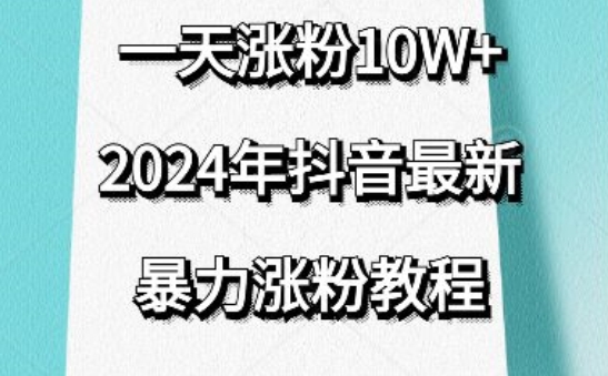 抖音最新暴力涨粉教程，视频去重，一天涨粉10w+，效果太暴力了，刷新你们的认知【揭秘】-林文副业站