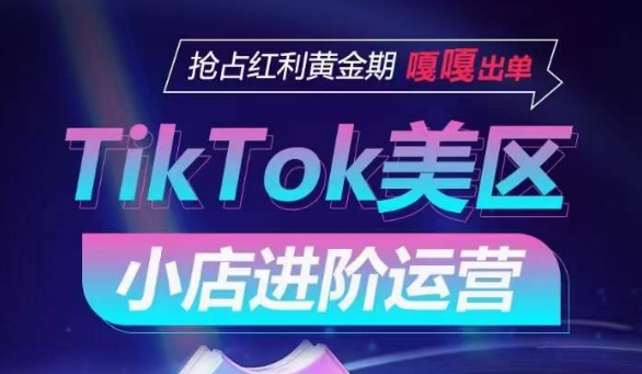 TikTok Shop美区小店进阶运营，抢占红利黄金期 嘎嘎出单-林文副业站