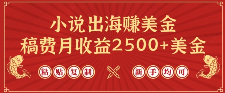 小说出海赚美金，稿费月收益2500+美金，仅需chatgpt粘贴复制，新手也能玩转【揭秘】-林文副业站
