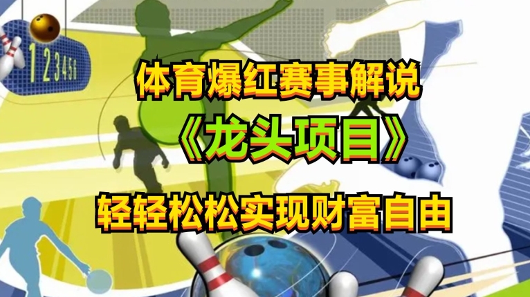 体育爆红赛事解说，玩法简单，小白一天就上手，轻松获取收益【揭秘】-林文副业站