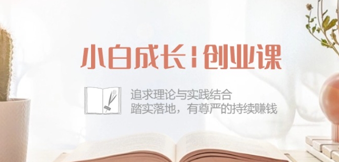 小白成长创业课：追求理论与实践结合，踏实落地，有尊严的持续赚钱-42节-林文副业站