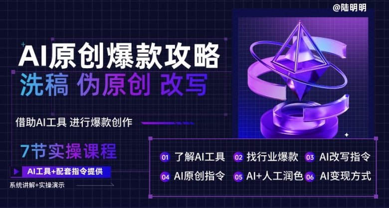 AI原创爆款攻略，洗稿改写伪原创必备，轻松创作10万+爆款文案【揭秘】-林文副业站