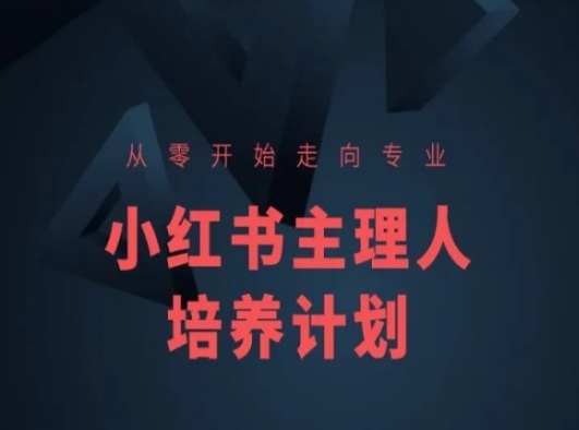 小红书课程简化版，从零开始走向专业，小红书主理人培养计划-林文副业站