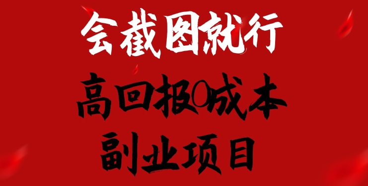 会截图就行，高回报0成本副业项目，卖离婚模板一天1.5k+【揭秘】-林文副业站