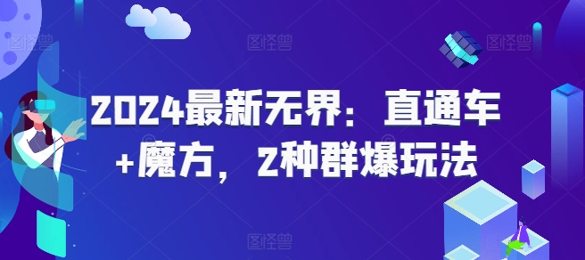 2024最新无界：直通车+魔方，2种群爆玩法-林文副业站