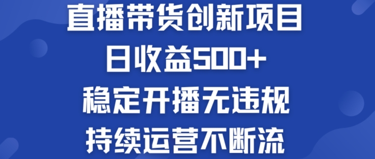 淘宝无人直播带货创新项目：日收益500+  稳定开播无违规  持续运营不断流【揭秘】-林文副业站