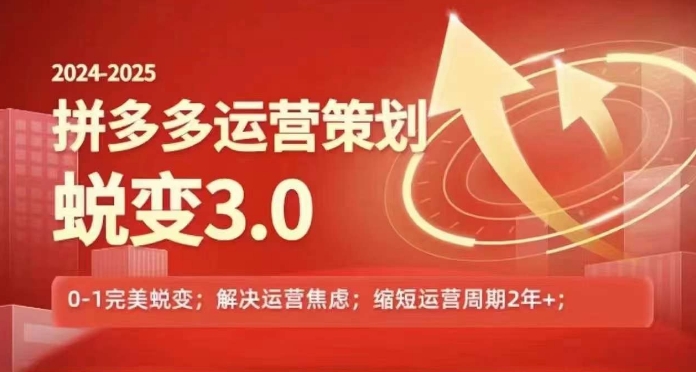 2024-2025拼多多运营策略蜕变3.0，0~1完美蜕变，解决信息焦虑-林文副业站