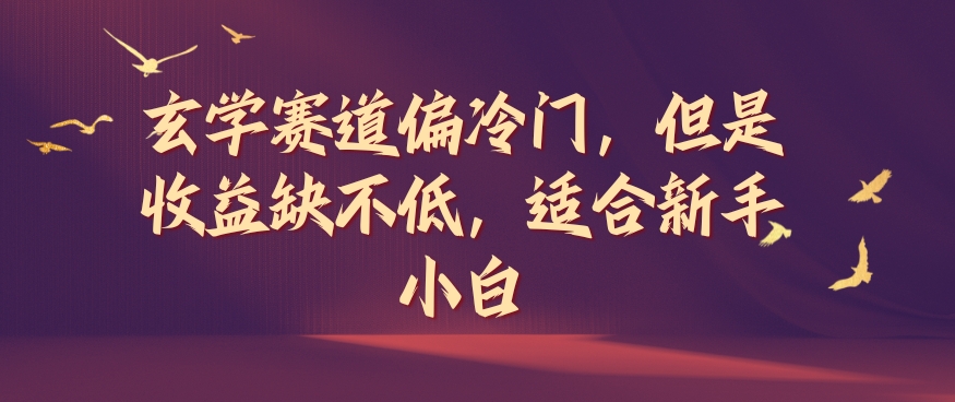 玄学赛道偏冷门，但是收益缺不低，适合新手小白【揭秘】-林文副业站