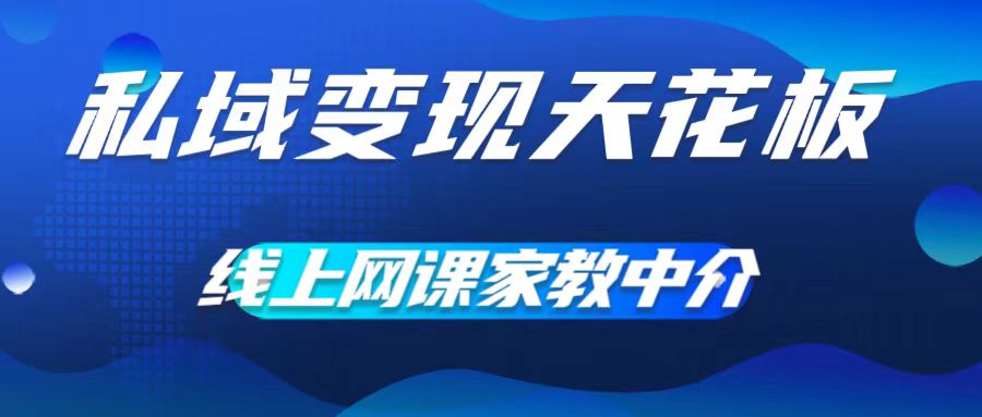 私域变现天花板，网课家教中介，只做渠道和流量，让大学生给你打工，0成本实现月入五位数【揭秘】-林文副业站