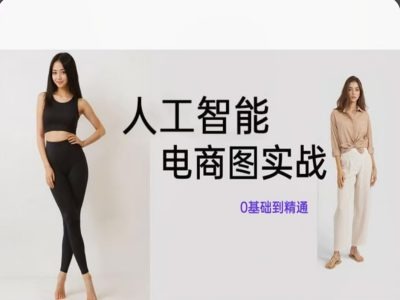 人工智能SD电商图实战，ai绘图0基础到精通-林文副业站