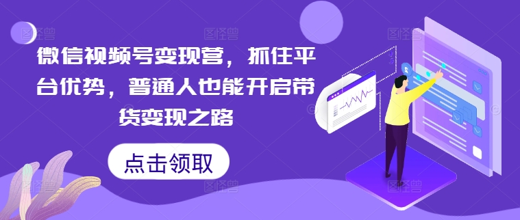 微信视频号变现营，抓住平台优势，普通人也能开启带货变现之路-林文副业站