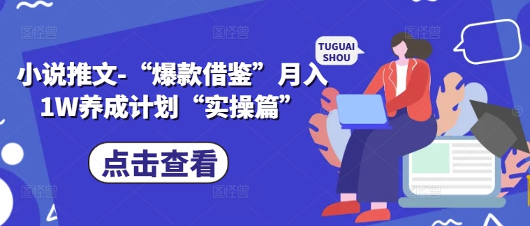 小说推文-“爆款借鉴”月入1W养成计划“实操篇”-林文副业站