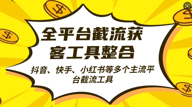 全平台截流获客工县整合全自动引流，日引2000+精准客户【揭秘】-林文副业站