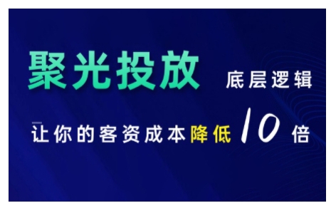 小红书聚光投放底层逻辑课，让你的客资成本降低10倍-林文副业站