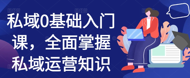 私域0基础入门课，全面掌握私域运营知识-林文副业站