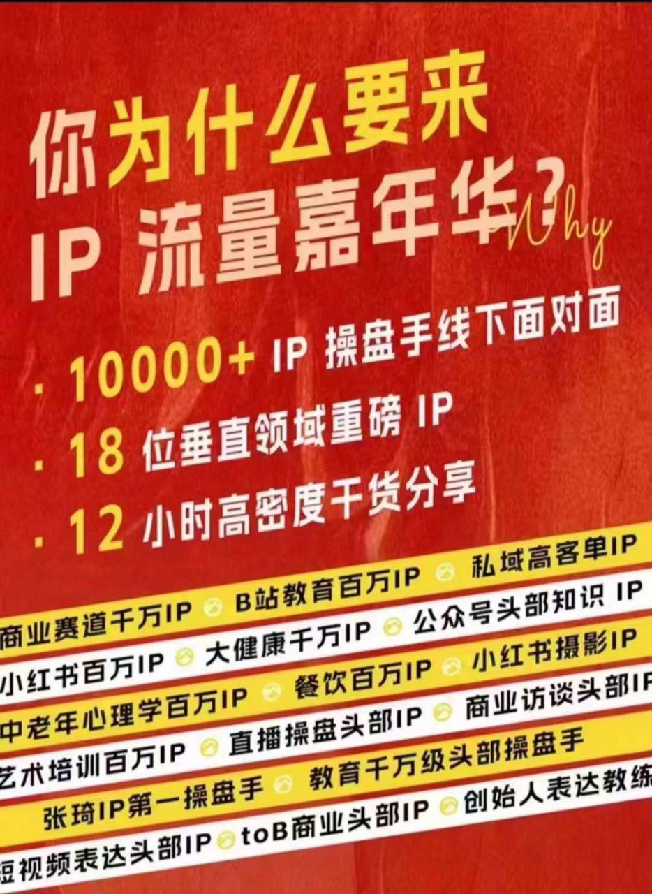 群响IP流量嘉年华，​现场视频+IP江湖2024典藏版PPT-林文副业站