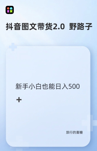 抖音图文带货野路子2.0玩法，暴力起号，单日收益多张，小白也可轻松上手【揭秘】-林文副业站