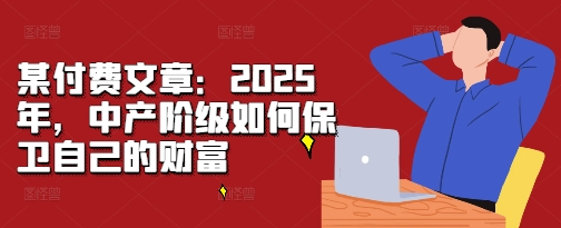 某付费文章：2025年，中产阶级如何保卫自己的财富-林文副业站