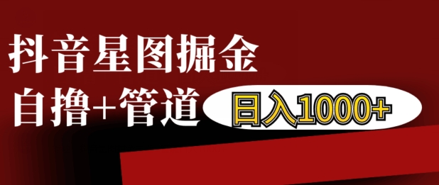 抖音星图掘金自撸，可以管道也可以自营，日入1k【揭秘】-林文副业站