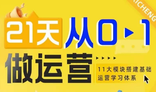 21天从0-1做运营，11大维度搭建基础运营学习体系-林文副业站