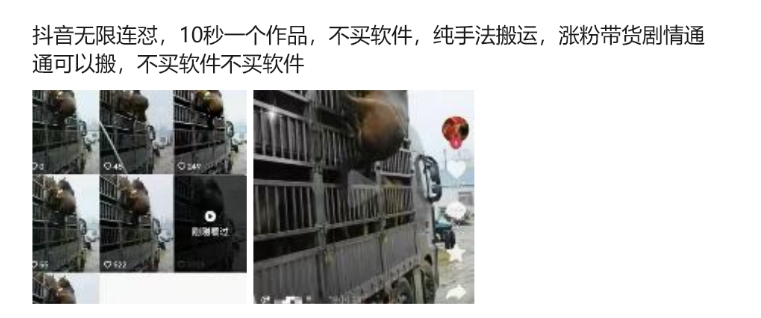 抖音无限连怼，10秒一个作品不买软件，纯手法搬运，涨粉带货剧情通通可以搬-林文副业站