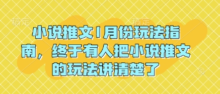 小说推文1月份玩法指南，终于有人把小说推文的玩法讲清楚了!-林文副业站