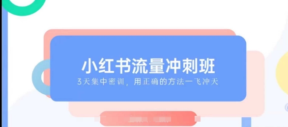 小红书流量冲刺班2025，最懂小红书的女人，快速教你2025年入局小红书-林文副业站