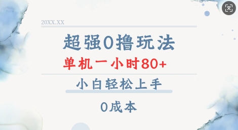 超强0撸玩法 录录数据 单机 一小时轻松80+ 小白轻松上手 简单0成本【仅揭秘】-林文副业站