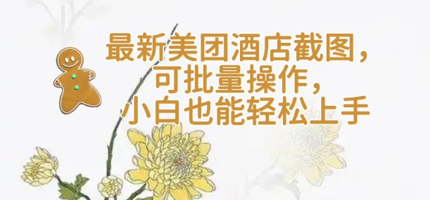 【轻云】最新美团酒店截图，可批量操作，小白也能轻松上手-林文副业站