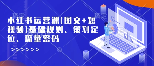 小红书运营课(图文+短视频)基础规则、策划定位、流量密码-林文副业站