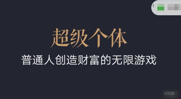 超级个体2024-2025翻盘指南，普通人创造财富的无限游戏-林文副业站