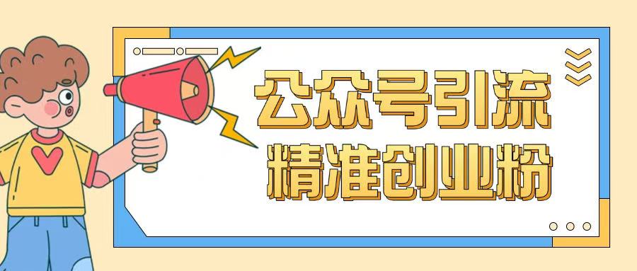 公众号引流创业粉玩法，0基础即可轻松掌握流量-林文副业站