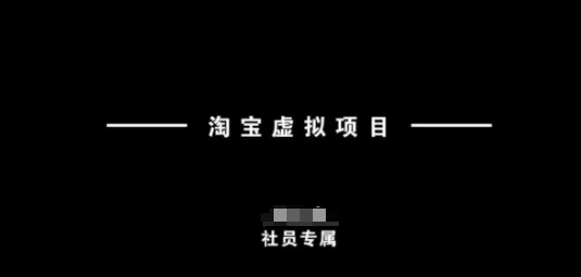 淘宝虚拟项目，从理论到实操，新手也能快速上手-林文副业站
