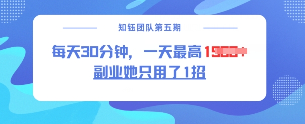 副业她只用了1招，每天30分钟，无脑二创，一天最高1.5k-林文副业站