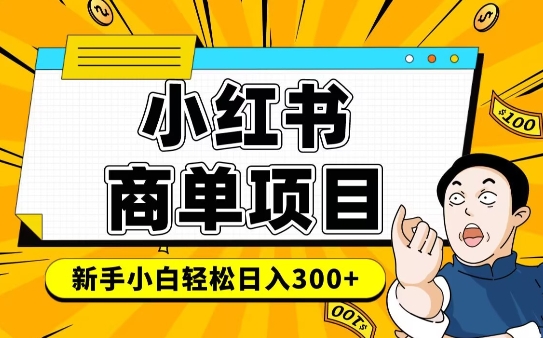 小红书千粉商单，稳定快速变现项目，实现月入6-8k并不是很难-林文副业站