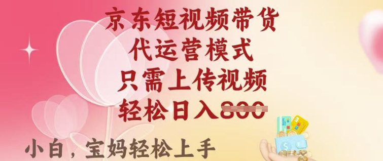 京东短视频带货，2025翻身项目，只需上传视频，单月稳定变现8k+【揭秘】-林文副业站