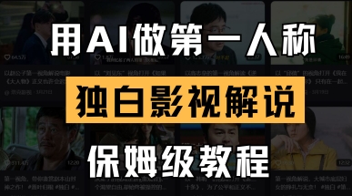 用AI做第一人称独白影视解说，手把手教学，保姆级教程-林文副业站