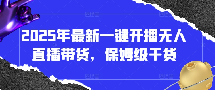 2025年最新一键开播无人直播带货，保姆级干货-林文副业站